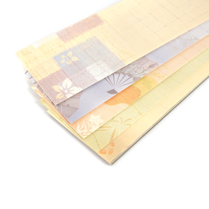 sada papírů na kaligrafii tanzaku