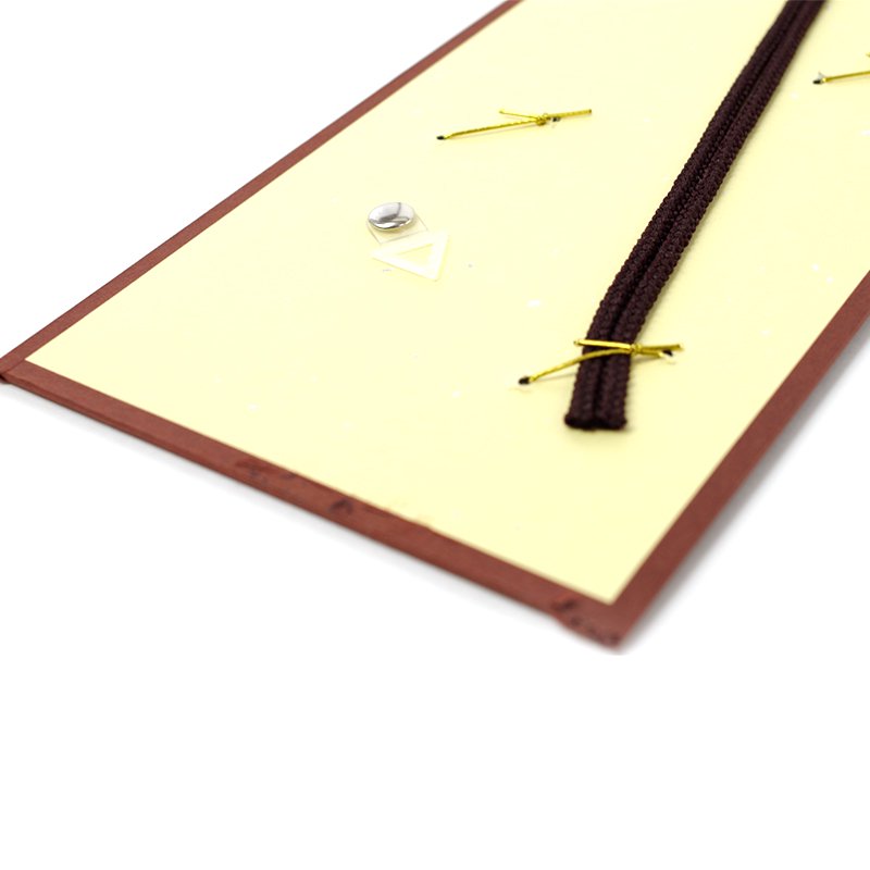 papírový závěs na 3 malé šikiši zelený